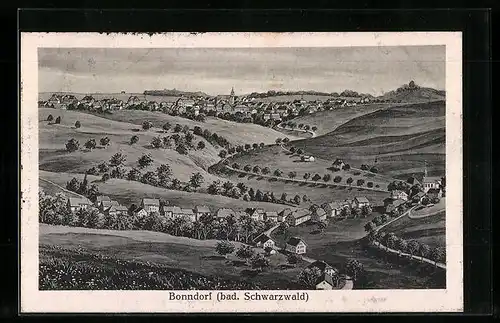 AK Bonndorf / bad. Schwarzwald, Panorama