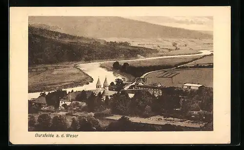 AK Bursfelde a. d. Weser, Gesamtansicht