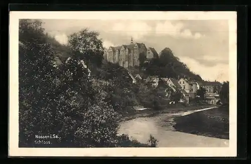 AK Nossen i. Sa., Blick zum Schloss