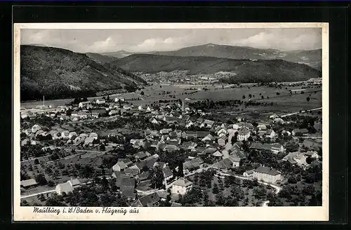 AK Maulburg i. W., Totale vom Flugzeug aus gesehen