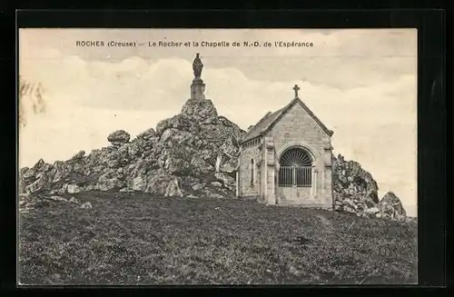 AK Roches, le Rocher et la Chapelle de N.-D. de l`Espérance