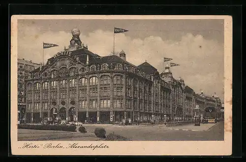 AK Berlin, Kaufhaus Hertie am Alexanderplatz