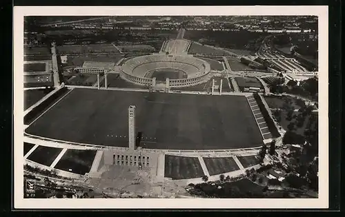 AK Berlin, Gesamtansicht Reichssportfeld, Olympia