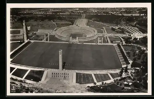 AK Berlin, Gesamtansicht Reichssportfeld, Olympia