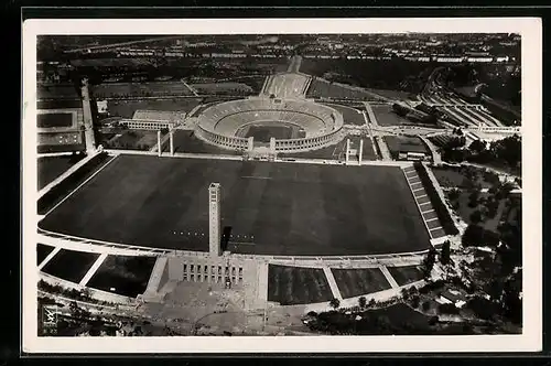 AK Berlin, Luftbild des Reichssportfeldes