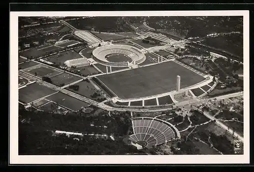AK Berlin, Gesamtansicht vom Reichssportfeld mit Dietrich-Eckart-Bühne