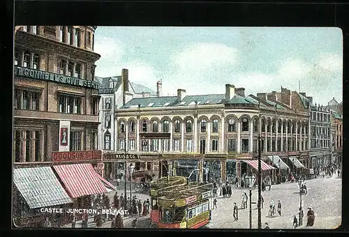 AK Belfast, Castle Junction, Strassenbahn