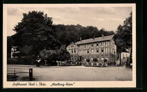 AK Thal i. Thür., Hotel Wartburg-Heim, Kaffee Waldblick