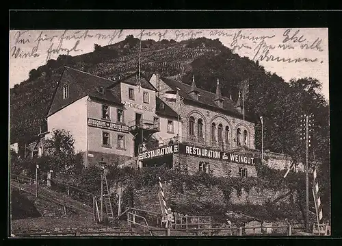 AK Henschhausen, Partie am Restaurant Engelsburg