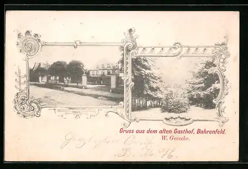 AK Hamburg-Bahrenfeld, Gruss aus dem alten Gasthof v. W. Gevecke