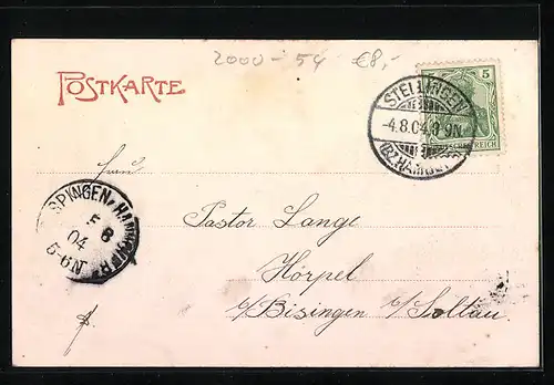 AK Hamburg-Langenfelde, Blick auf das Krüppelheim