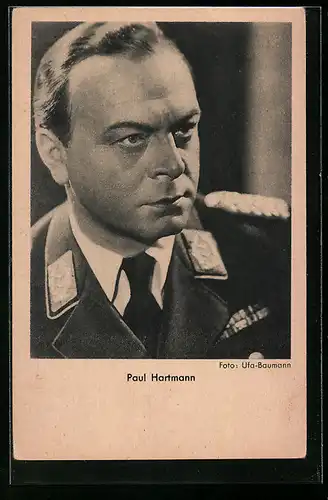 AK Schauspieler Paul Hartmann in Uniform