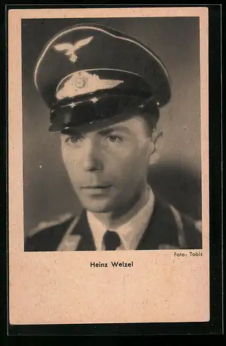 AK Schauspieler Heinz Welzel in Militäruniform