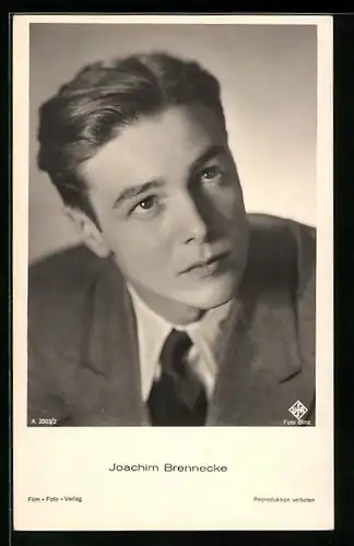 AK Schauspieler Joachim Brennecke im Porträt