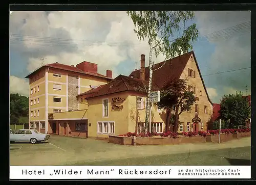 AK Rückersdorf, Hotel Wilder Mann