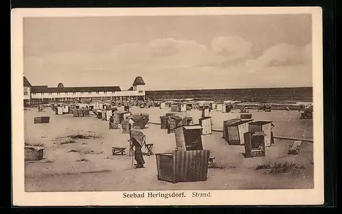 AK Heringsdorf / Usedom, Strandpartie