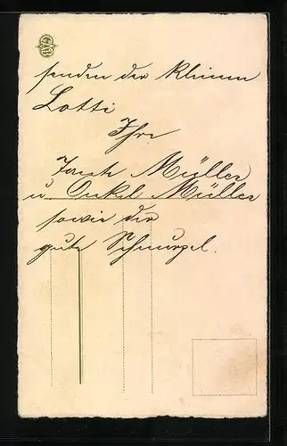 AK Verschneiter Tannenzweig zu Weihnachten