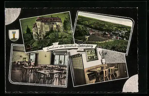 AK Rotenberg, Ortsansicht, Gasthaus-Pension Zum Schloss