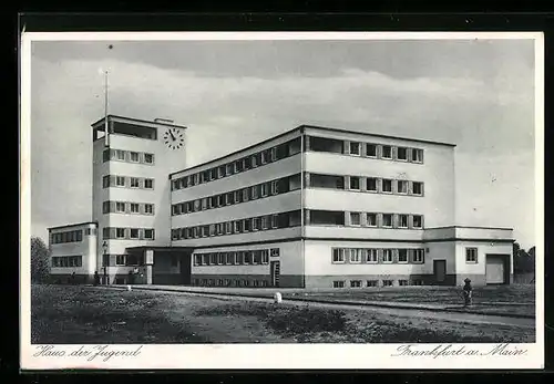 AK Frankfurt a. M., Jugendherberge Haus der Jugend, Hansa-Allee 150