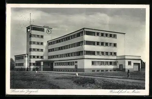 AK Frankfurt a. M., Jugendherberge Haus der Jugend, Hansa-Allee 150