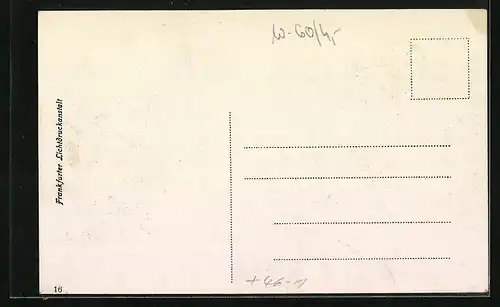 AK Frankfurt a. M., Wilhelmsbrücke mit Strassenbahn