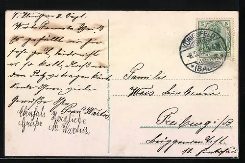 AK Villingen, Strassenpartie beim oberen Tor