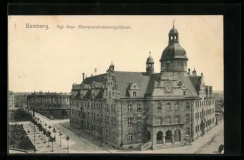 AK Bamberg, Kgl. bayr. Oberpostdirektionsgebäude