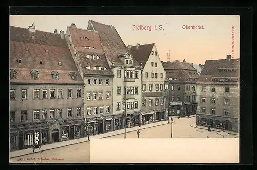 AK Freiberg, Blick über den Obermarkt