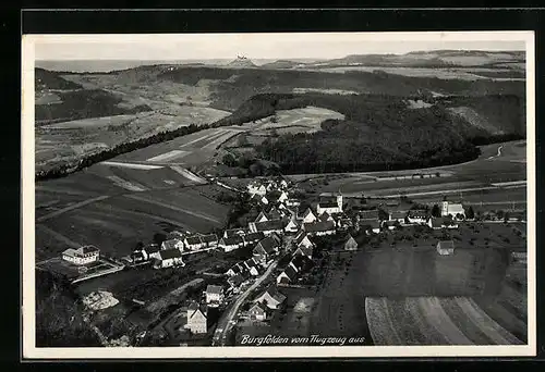 AK Burgfelden, Fliegeraufnahme des Ortes