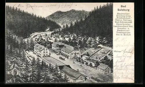 AK Bad Sulzburg, Handwerker-Erholungsheim Friedrichshort