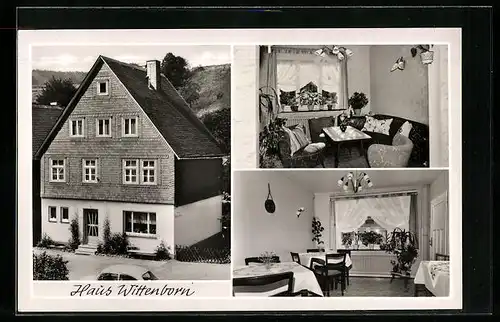AK Willingen /Hochsauerland, Pension Haus Wittenborn, Innenansichten