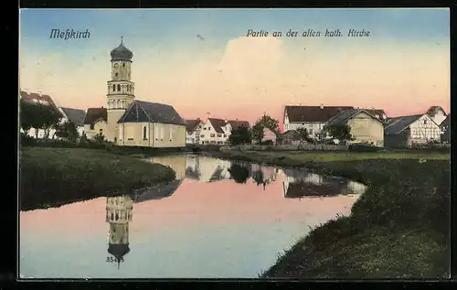 AK Messkirch, Partie an der alten katholischen Kirche