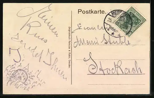 AK Messkirch, Partie an der alten katholischen Kirche