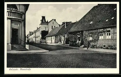 AK Walsrode, Moorstrasse mit Kreisspaarkasse