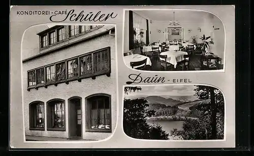 AK Daun /Eifel, Cafe Schuler, Innenansicht, Panorama