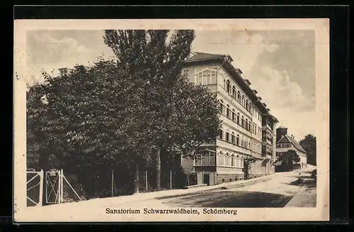 AK Schömberg, Sanatorium Schwarzwaldheim