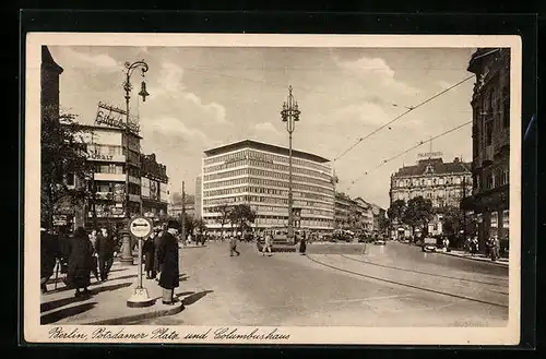 AK Berlin, Potsdamer Platz mit Columbushaus