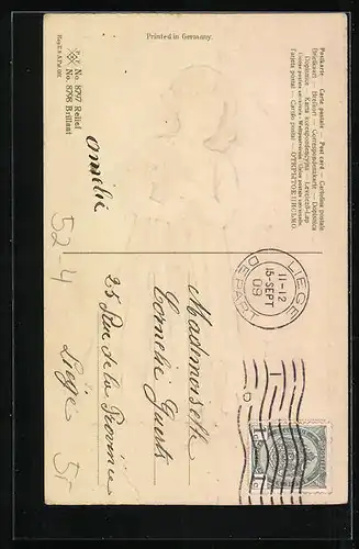 AK Hoffnung, Mädchen mit einem Anker, Allegorie