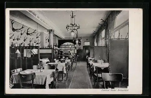 AK Bad Harzburg, Zentral-Hotel, Bräustübl