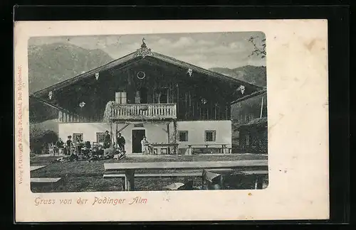 AK Bad Reichenhall, Gasthaus auf der Padinger Alm