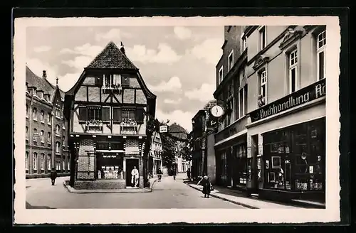 AK Dorsten i. W., Lippestrasse mit Geschäften