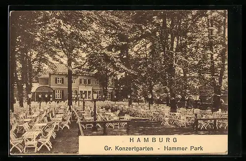 AK Hamburg, Gr. Konzertgarten, Hammer Park