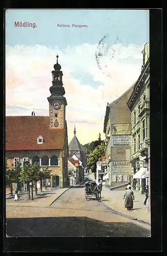 AK Mödling, Rathaus und Pfarrgasse