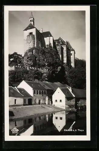 AK Raabs a. d. Thaya, Blick zum Schloss