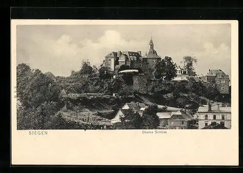 AK Siegen, Blick auf oberes Schloss