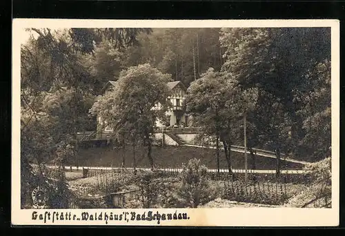 AK Bad Schandau, Gaststätte Waldhäusl