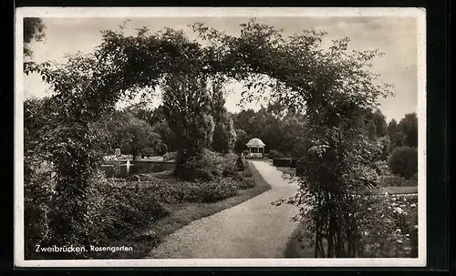 AK Zweibrücken, Partie im Rosengarten
