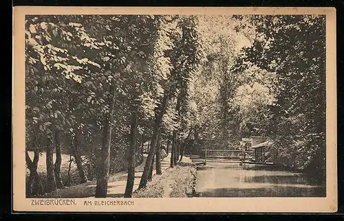 AK Zweibrücken, am Bleicherbach