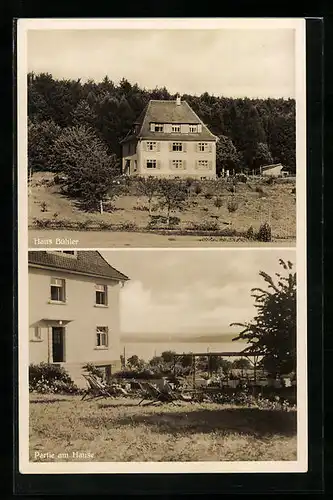 AK Unter-Uhldingen am Bodensee, Pension Haus Bühler, Garten