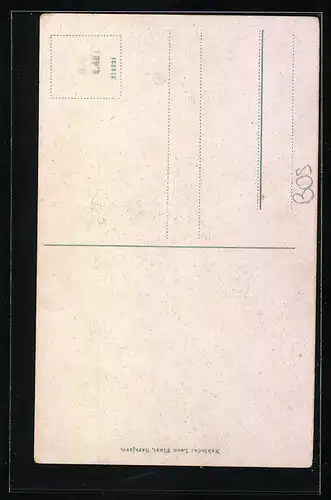 AK Sarajevo, Strassenpartie mit Blick auf das Minarett